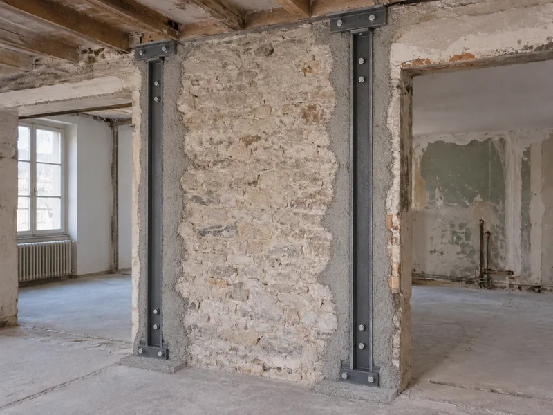 Adaptation des murs porteurs — Après