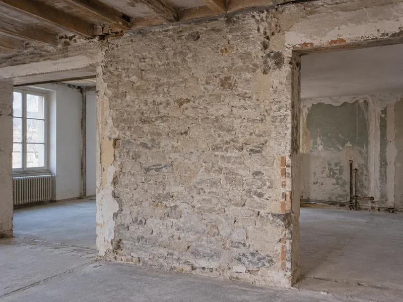 Adaptation des murs porteurs — Avant