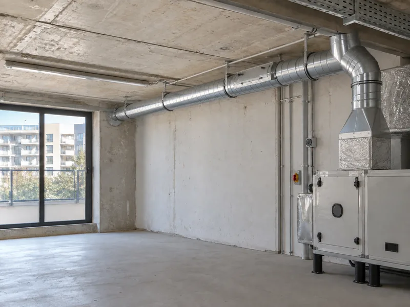 Pose de conduits d’extraction — Après
