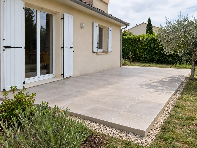 Création de terrasse — Après
