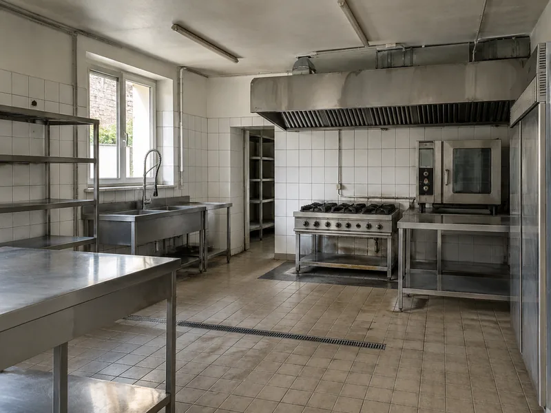 Aménagement de cuisines professionnelles — Avant