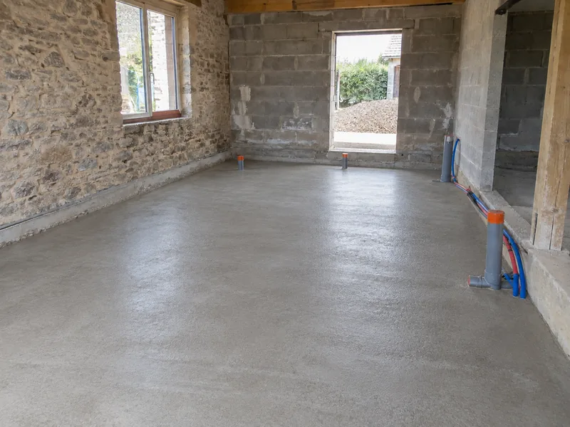 Réalisation de dalles en béton — Après