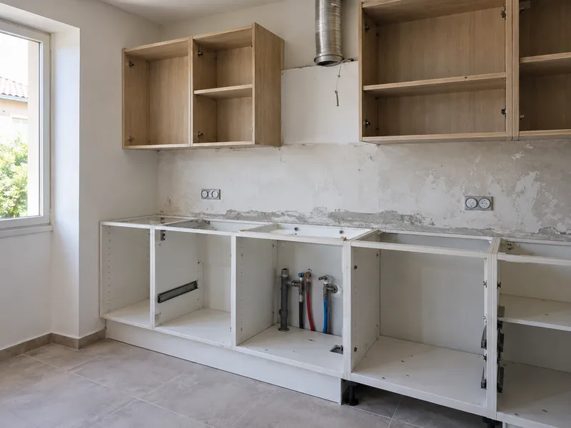 Installation d’équipements de cuisine — Avant