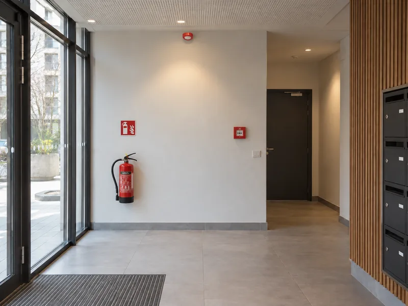 Installation d’équipements de sécurité incendie — Après