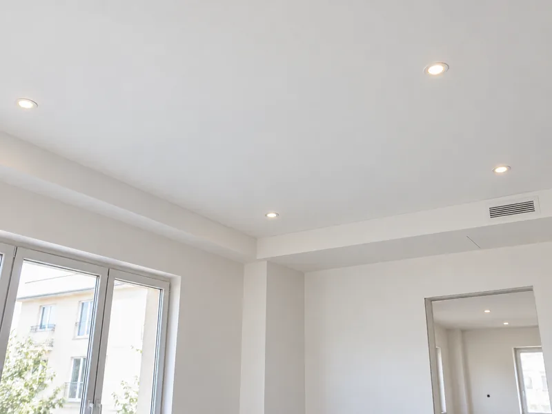 Faux plafonds en plaques de plâtre — Après