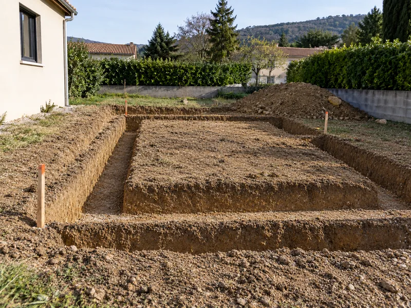 Réalisation de fouilles — Après