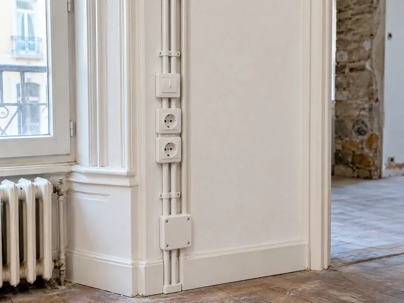 Travaux d’installation électrique — Après