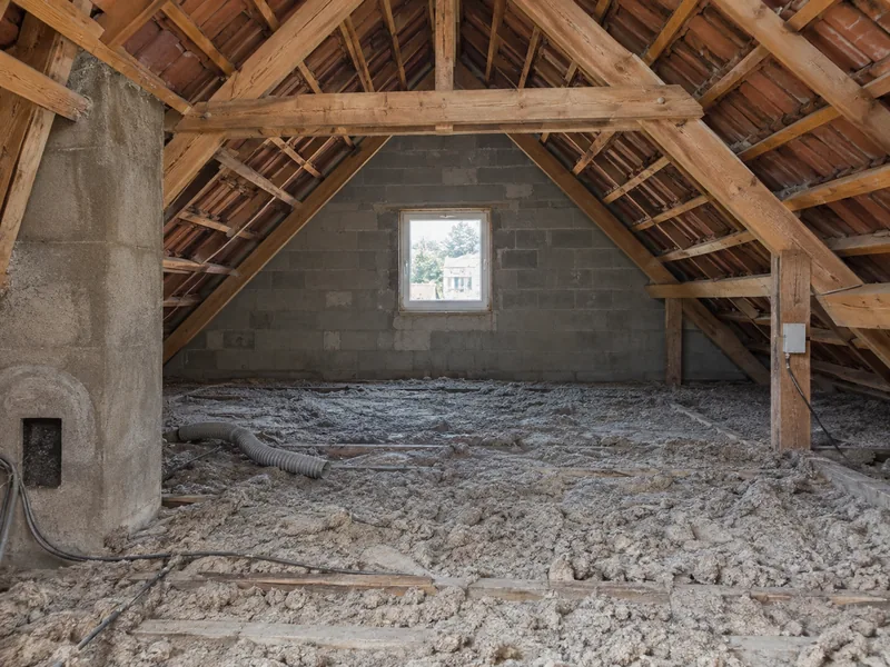 Isolation des combles — Avant