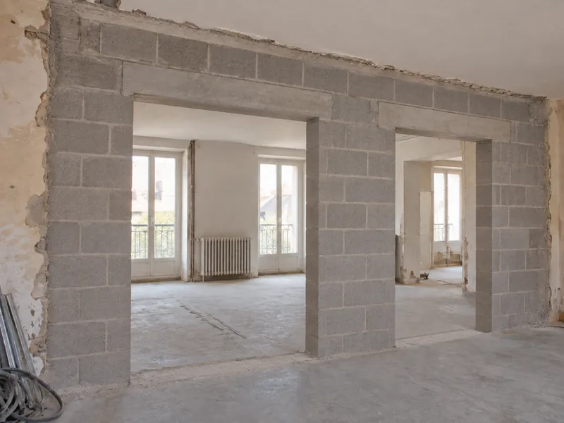 Construction de murs porteurs — Après