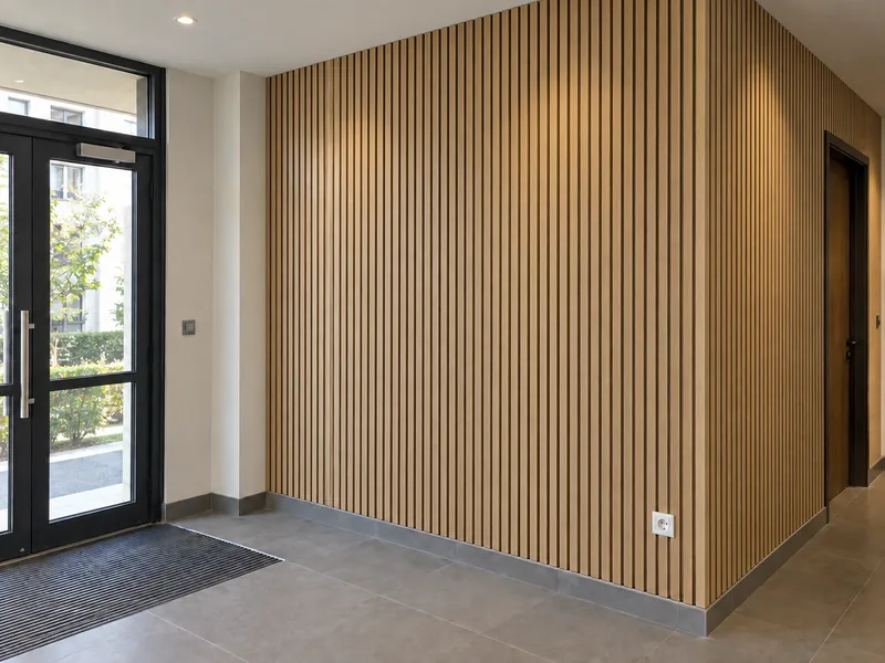 Pose de panneaux décoratifs — Après