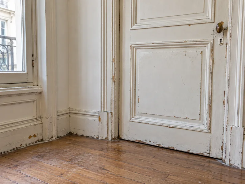 Peinture des boiseries — Avant