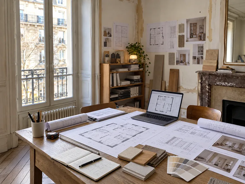 Préparation des plans du projet — Après