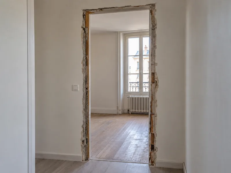Pose de portes intérieures — Avant