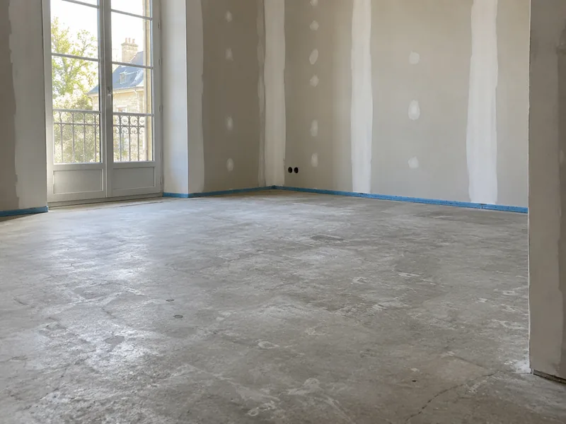 Pose de parquet — Avant