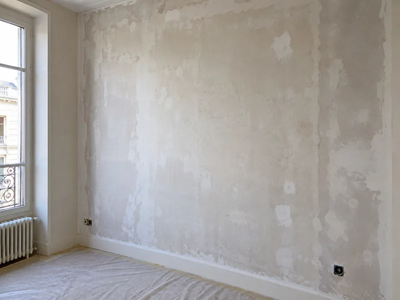 Pose de toile de verre — Avant