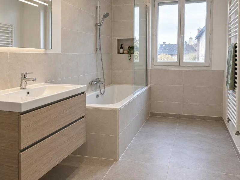 Rénovation de salle de bains — Après