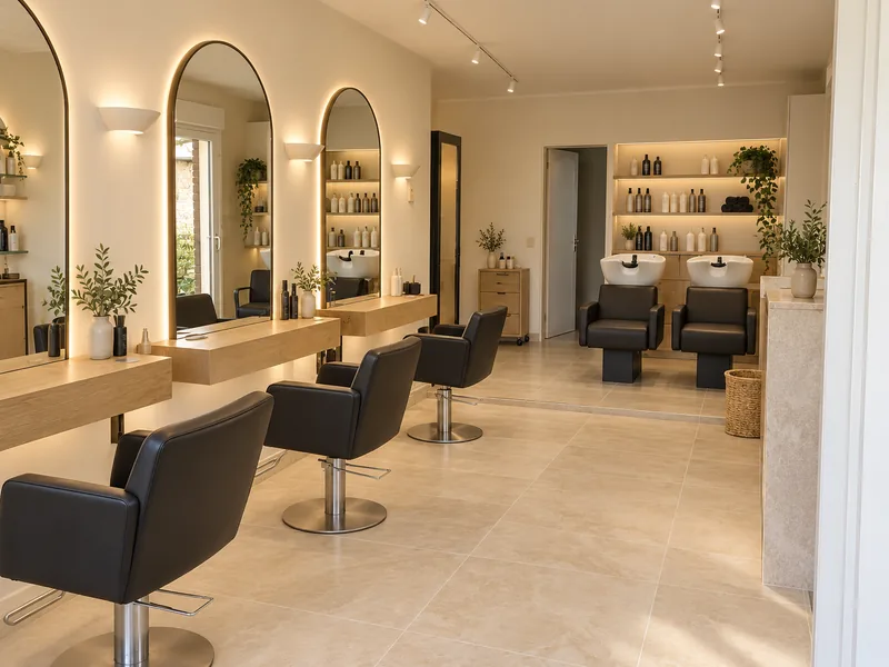 Salons de coiffure — Après