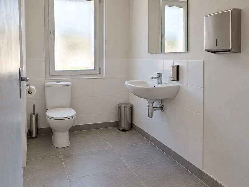 Aménagement de sanitaires clients — Après