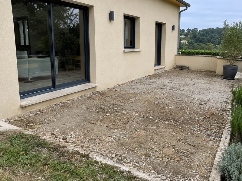 Terrasse en bois — Avant