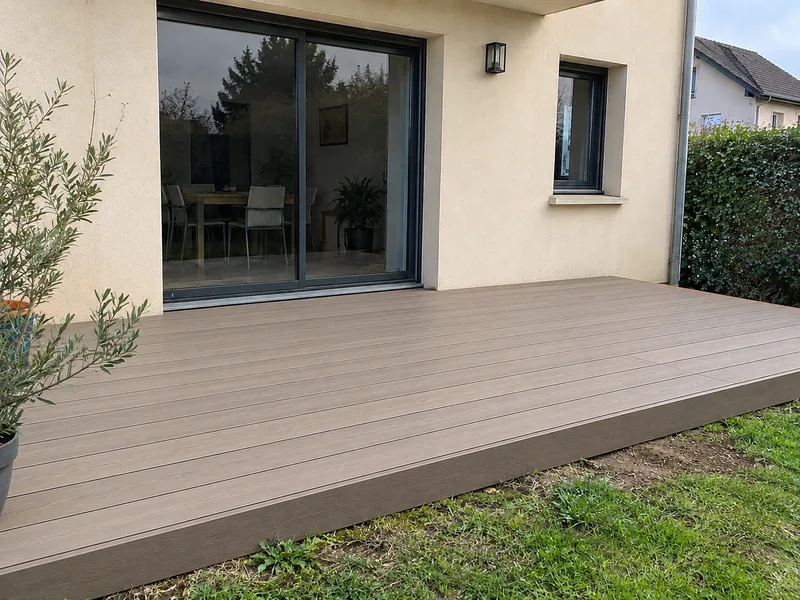 Terrasse en composite — Après