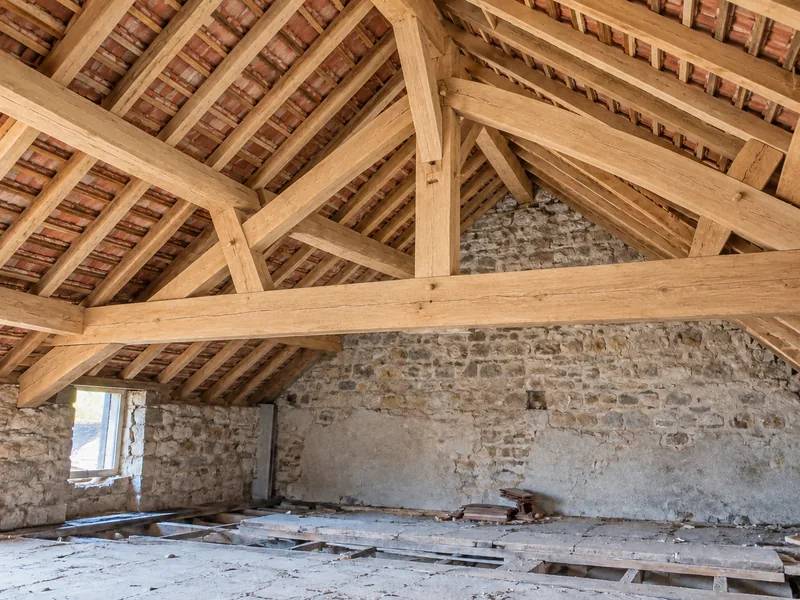 Travaux de charpente — Après
